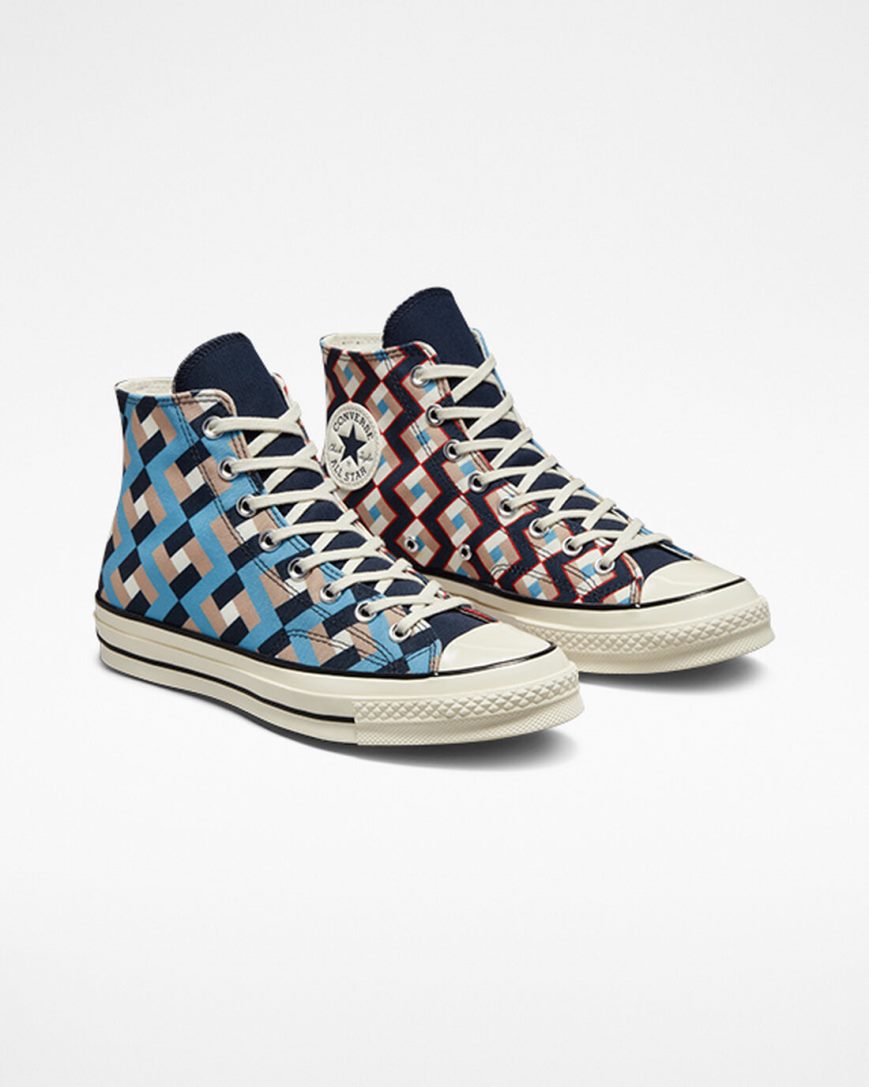 Women's Converse Chuck 70 Twisted Classics High Top Shoes Obsidian / Blue | AU 063E8F